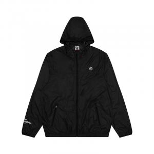 Aape Куртка с капюшоном и аппликацией логотипа, Black BKX
