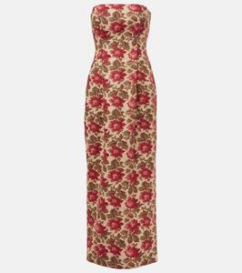 Лиф-платье Rosalie из льна с цветочным принтом Posse, Rose Bud