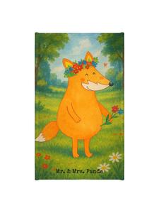 Mr. & Mrs. Panda Туалетное полотенце для гостей с изображением лисы и цветка, без надписи, белого цвета
