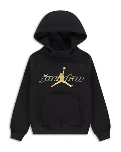 Детская флисовая толстовка с капюшоном в горном стиле - для подростков постарше. Jordan, черный