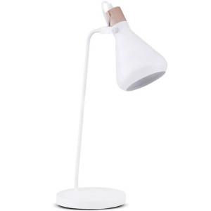 Настольная лампа KONSIMOВ CORTODI, белый - материал на основе дерева - металл - 18 x 53 x 18 см