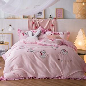 EAGLCQA Комплект постельного белья с вышивкой для девочек