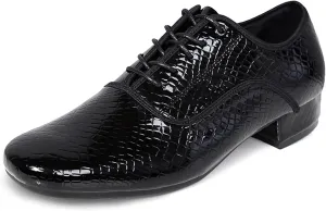 Мужские бальные туфли для стандартного танца, оксфорды для современного танца, легкие и удобные для занятий латиной и сальсой Hiuzylqx, черный