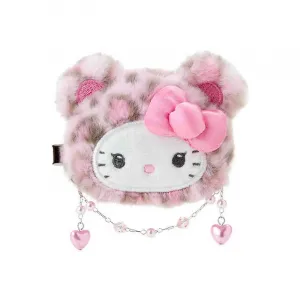 Sanrio Леопардовый принт плюшевый кулон Bear Hello Kitty высотой 7,5 см