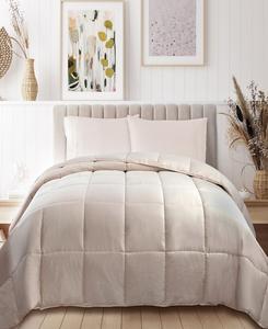 Двустороннее одеяло с наполнителем, имитирующим пух, на весь сезон, размер king. Superior, Ivory