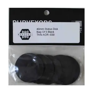 Статусные диски 40 мм — черные, Infinity Markers & Tokens (Warsenal)