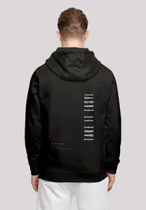 Толстовка F4NT4STIC "Take It Easy HOODIE UNISEX", принт, черный