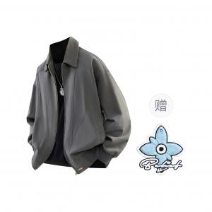 Куртка Unisex Lapel Moderate Workwear WARRIOR, темно-серый[free badge+scented sachet charm]