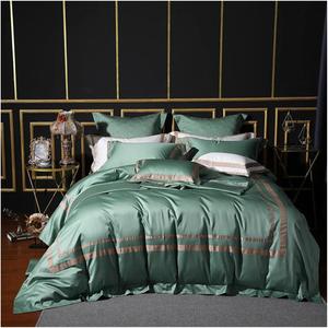 YIZUFU Комплект постельного белья из египетского хлопка 1000TC Green
