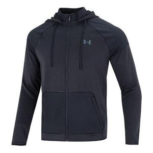 Куртка rush warm-up full-zip hoodie jacket 'black' Under Armour, черный