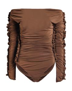 Боди Saint Laurent, коричневый