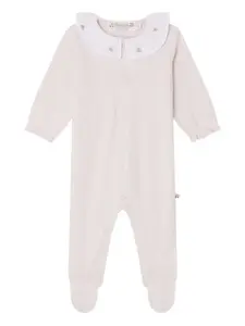 Комбинезон с вышивкой на воротнике Bonpoint, розовый