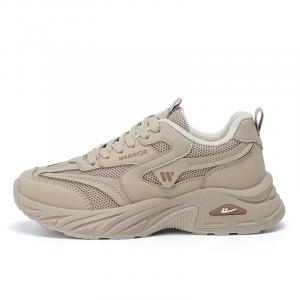 WARRIOR Теплые, амортизирующие, увеличивающие рост, износостойкие, нескользящие, низкие, массивные кроссовки унисекс цвета хаки