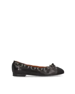 Женские балетки из шифоновой кожи с нескользящей подошвой Alpe, чёрный