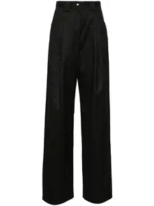 Прямые брюки Nuri в тонкую полоску MANURI, черный