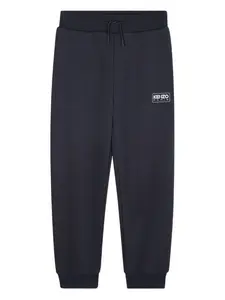 Спортивный костюм на молнии с капюшоном Kenzo Kids, синий