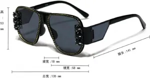 Солнцезащитные очки Melrose Diamond Fashion для женщин, украшенные кристаллами и стразами, модные солнцезащитные очки z2152, Pink