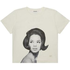 Рубашка Wales Bonner Selah Cropped T Shirt, Ivory