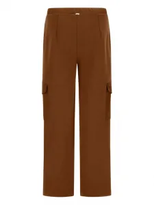 Брюки карго со складками Herno, коричневый