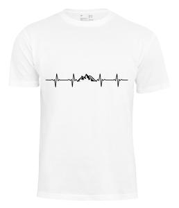 Футболка Cotton Prime Pulsschlag Berge, белый