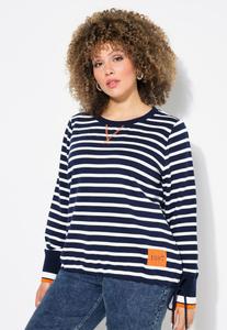 Толстовка Ulla Popken Sweatshirt, Inky Blue/Dark Blue