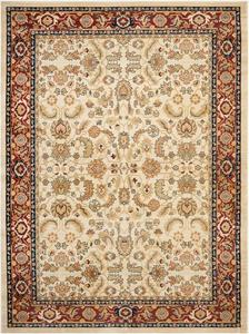 Ковер-дорожка SAFAVIEH, 69 x 244 см, Austin Collection, Creme & Red, традиционный восточный дизайн, не линяет и прост в уходе, идеален для помещений с высокой проходимостью в гостиной, спальне (AUS1600-1140)