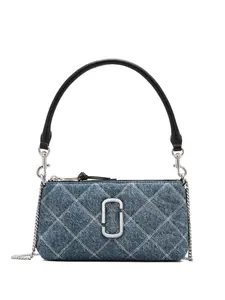 Стеганая сумка через плечо The Quilted Denim Utility MARC JACOBS, синий