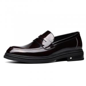 Bansley Бордовые лоферы мужские, цвет Burgundy