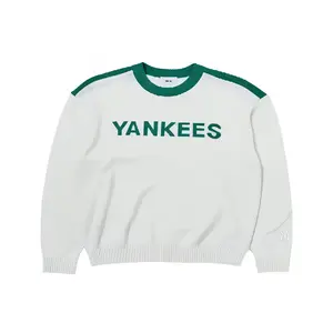 MLB Нью-Йорк Янкиз вязаный свитер унисекс кремовый