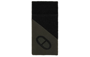 HERMES Вязаный шарф мужской черный