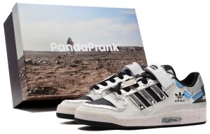 Кеды, скейтборд обувь FORUM унисекс низкий верх белый/черный Adidas Originals