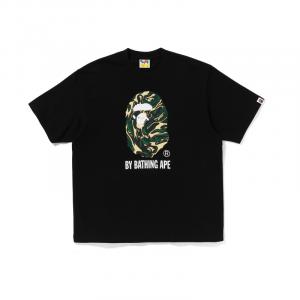 Футболка Bape Marbling Camo By Bathing Ape свободного кроя A BATHING APE, черная