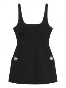 Декорированное платье мини BLUMARINE, черный