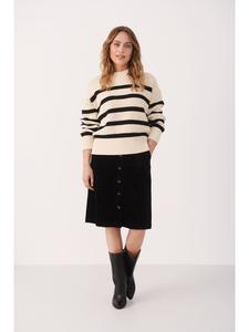 Вязаный свитер RetaPW свободного кроя в черную полоску PART TWO