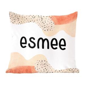 Декоративная подушка MuchoWow, диванная подушка, декоративная подушка для гостиной, 60 х 60 см, Esmee - пастель - девочка - чехол на подушку - хлопчатобумажная ткань - декоративные наволочки