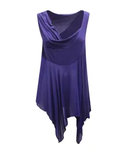 Топ без рукавов из вискозы, ангоры и эластана Patrizia Pepe, фиолетовый