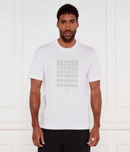 Футболка с принтом в полоску c Relaxed fit Boss Green, белый