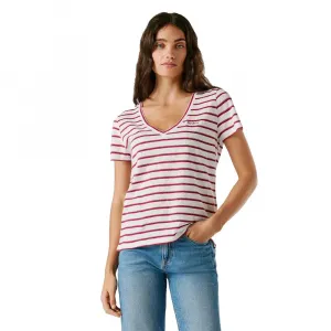 Футболка Pepe Jeans Megan с коротким рукавом и V-образным вырезом, розовый