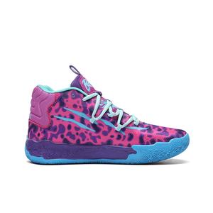 Баскетбольные кроссовки Basketball Shoes Unisex High-Top Paco Races, белый/голубой