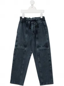 Джинсы с эффектом потертости Andorine, синий