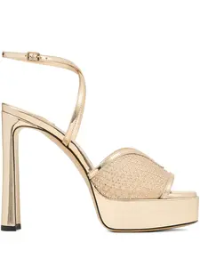 Босоножки Karli 125 на платформе Jimmy Choo, желтый