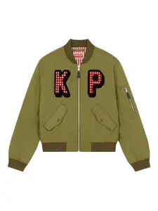 Бомбер в клетку гингем KENZO, зеленый