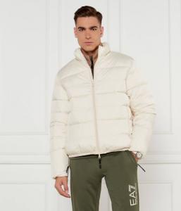 Куртка мужская Ea7 короткая утепленная, экрю