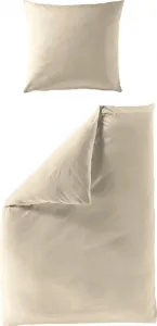 Комплект постельного белья JACK Mako Satin, однотонный, антрацитовый, белый, серебристый, серо-коричневый, разные размеры, элегантный шелковистый блеск, цвет: серо-коричневый, размер: 155x220 см Jack