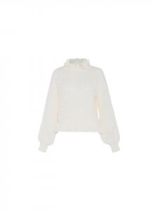 Женский вязаный свитер бежевого цвета faina