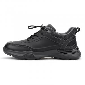 Повседневные кеды мужские низкие черно-белые QIAONAI