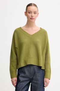 Свитер из смесовой шерсти United Colors Of Benetton, зеленый