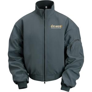 Куртка Unisex Stand Collar Thickened HUANQIU, серый