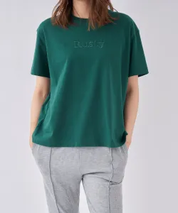 Футболка с коротким рукавом и вышитым логотипом RUSTY/(W)TT