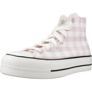 Кеды Converse модель Chuck Taylor All Star Platform Gingham цвет розовый